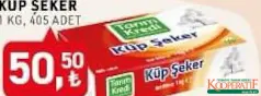 TARIM KREDİ KÜP ŞEKER 1 KG 405 ADET fiyat ve kampanya bilgisi